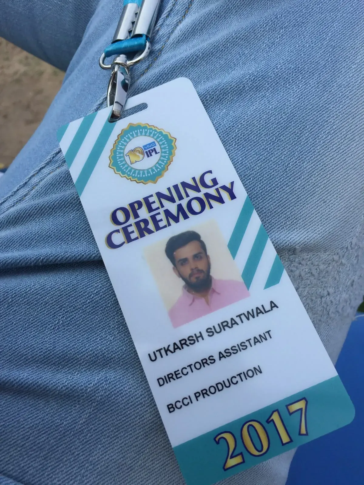 Opening ceremony accreditation, 2017, Utkarsh Jayesh Suratwala