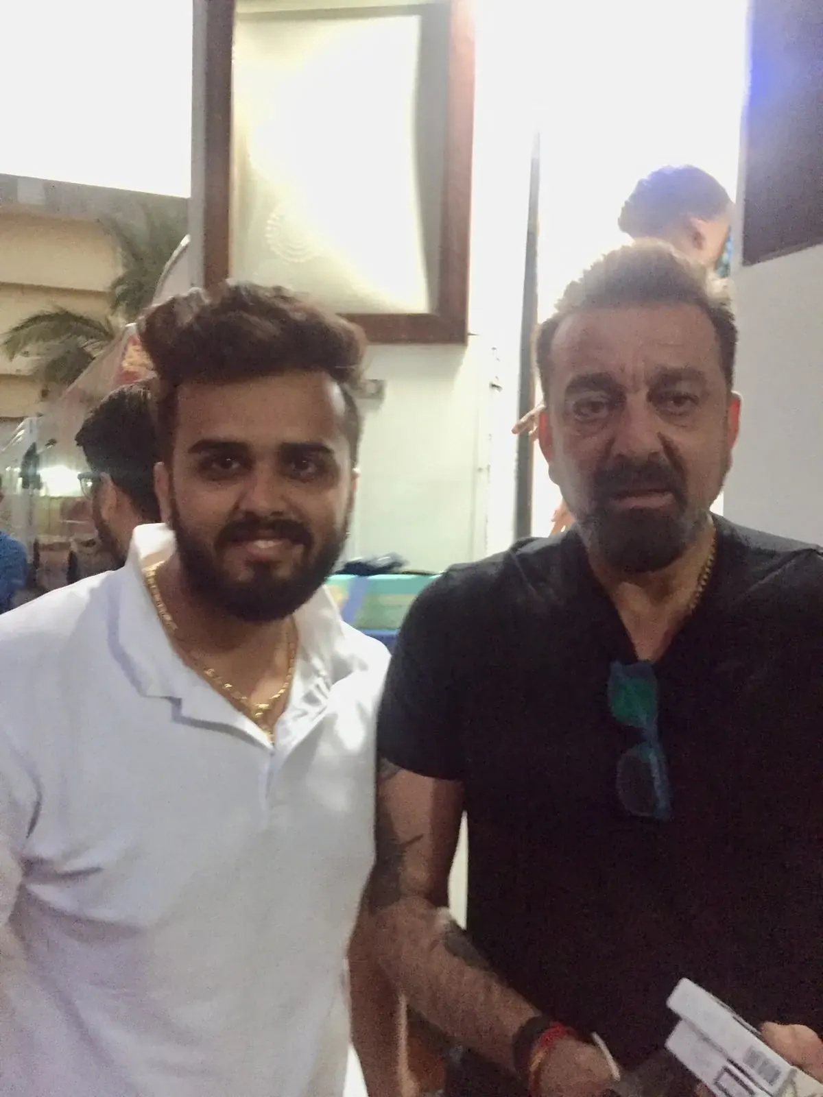 With a guest on set, Utkarsh Jayesh Suratwala