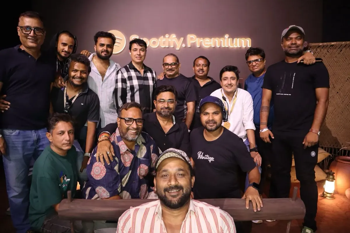 Crew photo at a streaming launch, Utkarsh Jayesh Suratwala